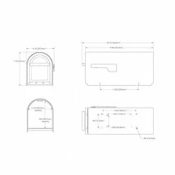Architectural Mailboxes Sequoia Black, Large, Steel, Heavy Duty Post Mount Mailbox 18 Architectural Mailboxes Sequoia Black, Large, Steel, Heavy Duty Post Mount Mailbox -GlideRite Sales Store blacks architectural mailboxes post mount mailboxes 5560b r 10 76 1000