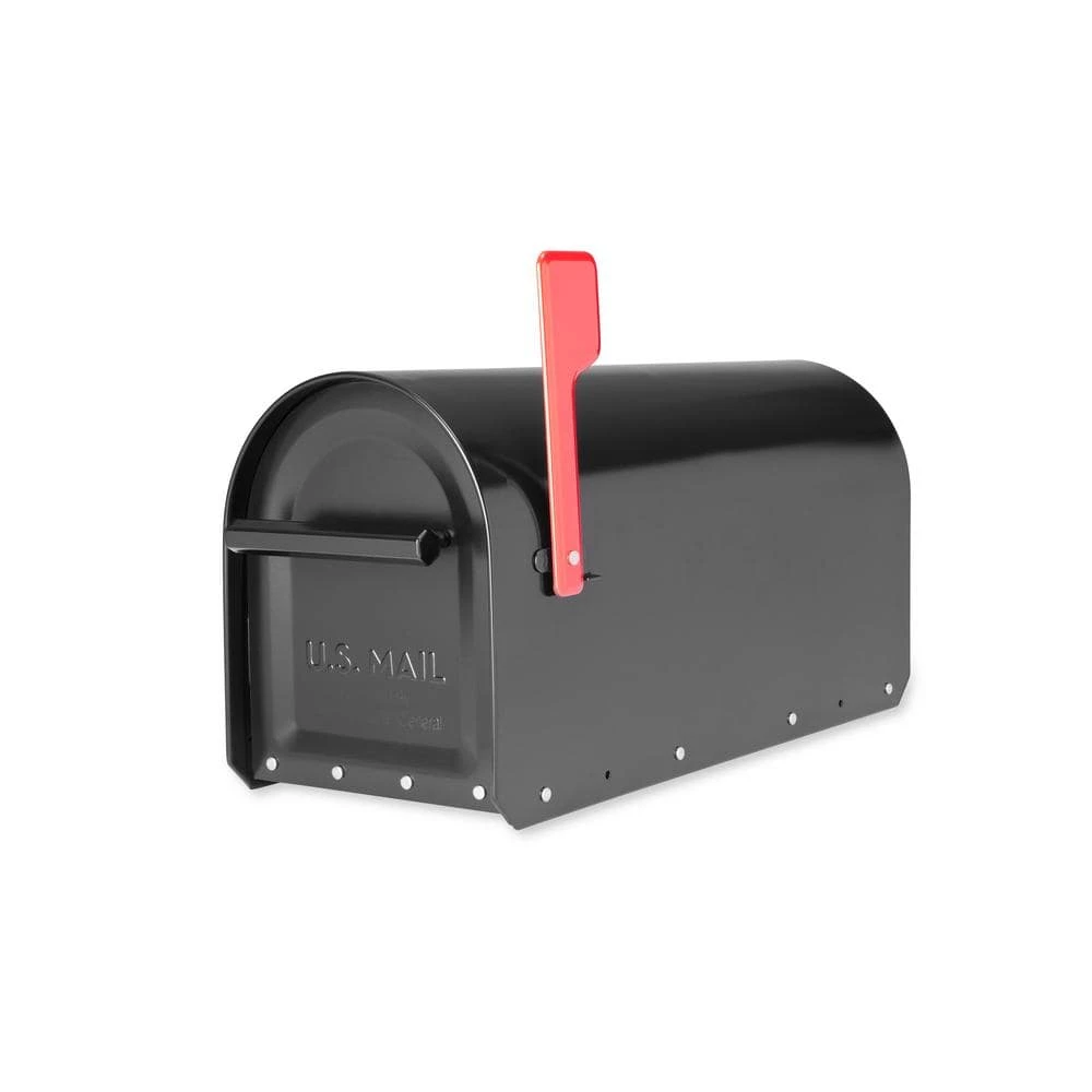 Architectural Mailboxes Sequoia Black, Large, Steel, Heavy Duty Post Mount Mailbox 6 Architectural Mailboxes Sequoia Black, Large, Steel, Heavy Duty Post Mount Mailbox - Image 4