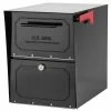 Architectural Mailboxes Oasis Classic Black, Extra Large, Steel, Locking, Post Mount Parcel Mailbox with High Security Reinforced Lock -GlideRite Sales Store blacks architectural mailboxes post mount mailboxes 6200b 10 64 1000
