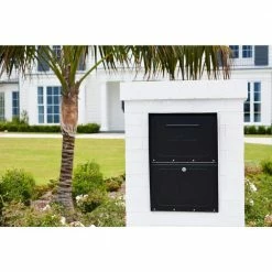 Architectural Mailboxes Oasis Classic Black, Extra Large, Steel, Locking, Post Mount Parcel Mailbox with High Security Reinforced Lock -GlideRite Sales Store blacks architectural mailboxes post mount mailboxes 6200b 10 77 1000