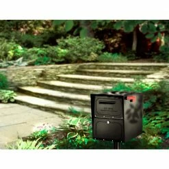 Architectural Mailboxes Oasis Classic Black, Extra Large, Steel, Locking, Post Mount Parcel Mailbox with High Security Reinforced Lock -GlideRite Sales Store blacks architectural mailboxes post mount mailboxes 6200b 10 a0 1000