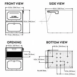 Architectural Mailboxes Oasis Classic Black, Extra Large, Steel, Locking, Post Mount Parcel Mailbox with High Security Reinforced Lock -GlideRite Sales Store blacks architectural mailboxes post mount mailboxes 6200b 10 d4 1000