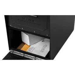 Architectural Mailboxes Oasis Classic Black, Extra Large, Steel, Locking, Post Mount Parcel Mailbox with High Security Reinforced Lock -GlideRite Sales Store blacks architectural mailboxes post mount mailboxes 6200b 10 fa 1000