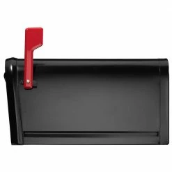 Architectural Mailboxes Oasis 360 Black, Large, Steel, Locking Parcel Mailbox with 2-Access Doors -GlideRite Sales Store blacks architectural mailboxes post mount mailboxes 6300b 10 76 1000