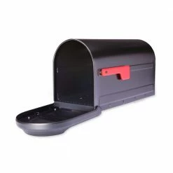 Architectural Mailboxes Barrington Black, Large, Steel, Post Mount Mailbox -GlideRite Sales Store blacks architectural mailboxes post mount mailboxes 7900 1b r 10 1f 1000