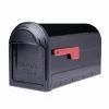 Architectural Mailboxes Barrington Black, Large, Steel, Post Mount Mailbox 2 Architectural Mailboxes Barrington Black, Large, Steel, Post Mount Mailbox -GlideRite Sales Store blacks architectural mailboxes post mount mailboxes 7900 1b r 10 64 1000
