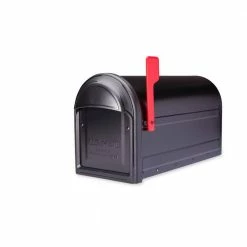 Architectural Mailboxes Barrington Black, Large, Steel, Post Mount Mailbox -GlideRite Sales Store blacks architectural mailboxes post mount mailboxes 7900 1b r 10 c3 1000