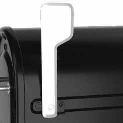 Architectural Mailboxes Boulder Black, Large, Steel, Post Mount Mailbox with Silver Handle and Flag -GlideRite Sales Store blacks architectural mailboxes post mount mailboxes 7900 7b sr 10 66 1000