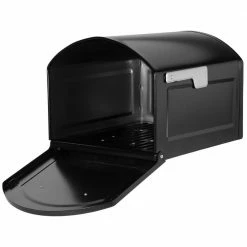 Architectural Mailboxes Centennial Black, Extra Large, Steel, Post Mount Mailbox with Premium Silver Handle and Flag -GlideRite Sales Store blacks architectural mailboxes post mount mailboxes 950020b 10 1f 1000