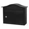 Architectural Mailboxes Saratoga Black, Medium, Steel, Locking Wall Mount Mailbox 1 Architectural Mailboxes Saratoga Black, Medium, Steel, Locking Wall Mount Mailbox -GlideRite Sales Store blacks architectural mailboxes wall mount mailboxes 2550b 10 64 1000