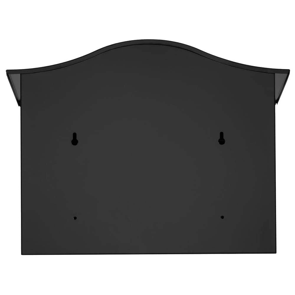 Architectural Mailboxes Saratoga Black, Medium, Steel, Locking Wall Mount Mailbox 8 Architectural Mailboxes Saratoga Black, Medium, Steel, Locking Wall Mount Mailbox - Image 6