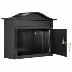 Architectural Mailboxes Saratoga Black, Medium, Steel, Locking Wall Mount Mailbox 27 Architectural Mailboxes Saratoga Black, Medium, Steel, Locking Wall Mount Mailbox -GlideRite Sales Store blacks architectural mailboxes wall mount mailboxes 2550b 10 76 1000