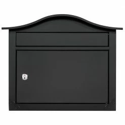 Architectural Mailboxes Saratoga Black, Medium, Steel, Locking Wall Mount Mailbox 23 Architectural Mailboxes Saratoga Black, Medium, Steel, Locking Wall Mount Mailbox -GlideRite Sales Store blacks architectural mailboxes wall mount mailboxes 2550b 10 c3 1000
