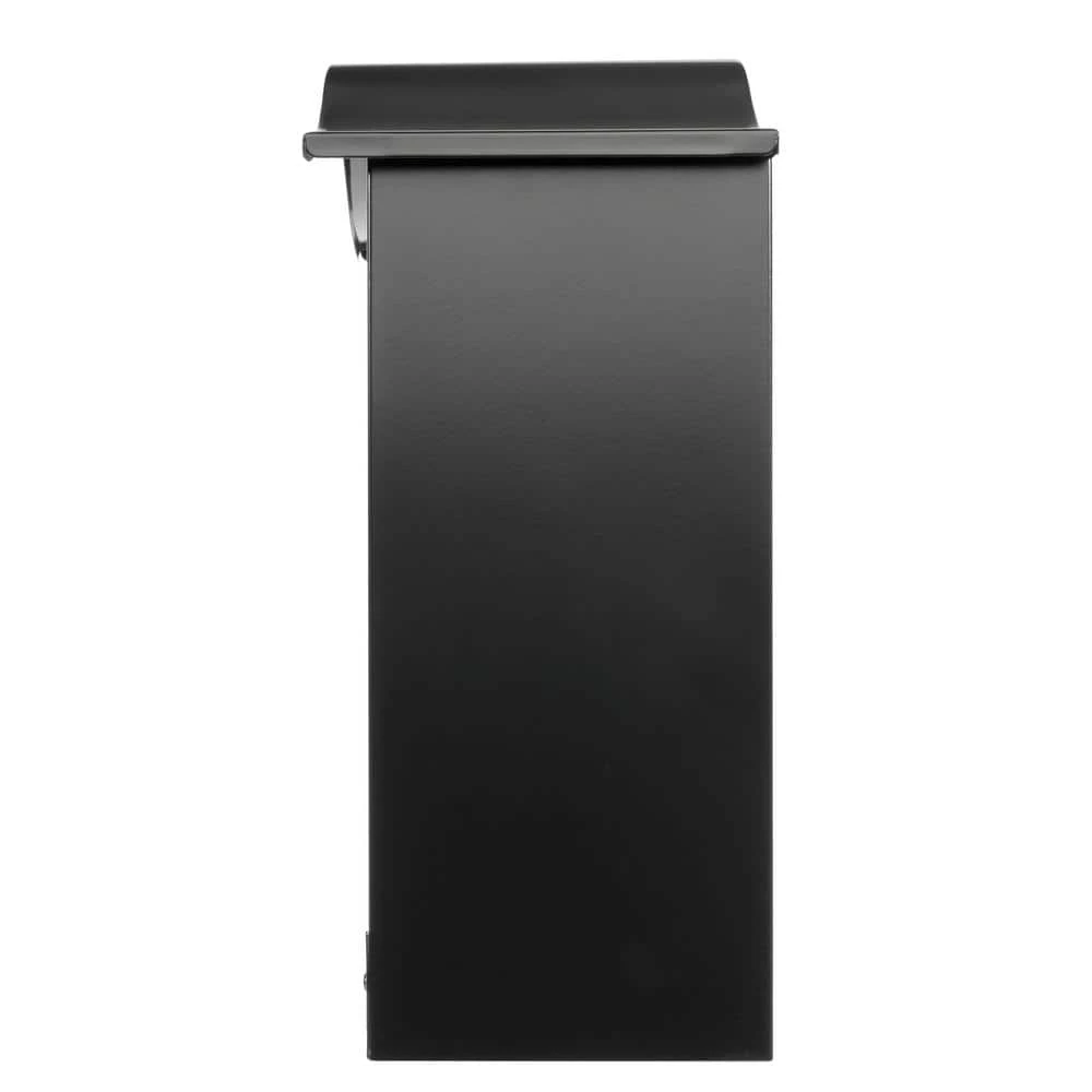 Architectural Mailboxes Saratoga Black, Medium, Steel, Locking Wall Mount Mailbox 13 Architectural Mailboxes Saratoga Black, Medium, Steel, Locking Wall Mount Mailbox - Image 11
