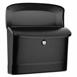 Architectural Mailboxes Princeton Black, Medium, Steel, Locking Wall Mount Mailbox -GlideRite Sales Store blacks architectural mailboxes wall mount mailboxes 2572b 10 1f 1000