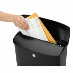 Architectural Mailboxes Princeton Black, Medium, Steel, Locking Wall Mount Mailbox -GlideRite Sales Store blacks architectural mailboxes wall mount mailboxes 2572b 10 fa 1000