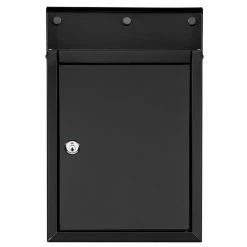 Architectural Mailboxes Chelsea Black, Small, Steel, Locking, Wall Mount Mailbox -GlideRite Sales Store blacks architectural mailboxes wall mount mailboxes 2580b 10 a0 1000