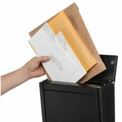 Architectural Mailboxes Chelsea Black, Small, Steel, Locking, Wall Mount Mailbox -GlideRite Sales Store blacks architectural mailboxes wall mount mailboxes 2580b 10 fa 1000