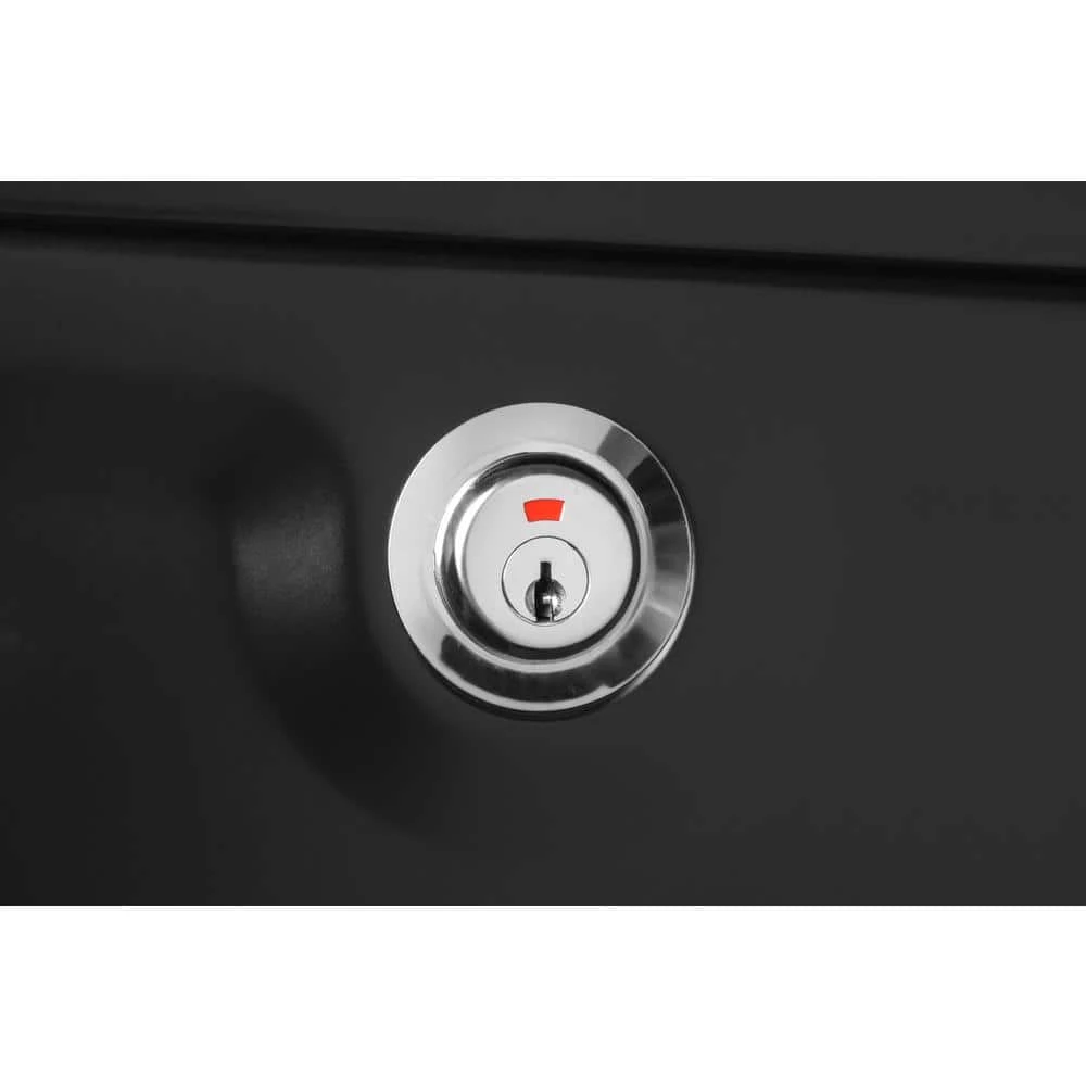 Architectural Mailboxes Sienna Black, Medium, Steel, Locking Wall Mount Mailbox 9 Architectural Mailboxes Sienna Black, Medium, Steel, Locking Wall Mount Mailbox - Image 7