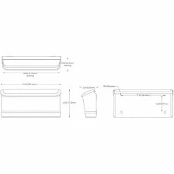 Architectural Mailboxes Cielo Black, Small, Steel, Wall Mount Mailbox -GlideRite Sales Store blacks architectural mailboxes wall mount mailboxes 2682b 10 d4 1000