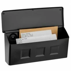 Architectural Mailboxes Wayland Black, Small, Steel, Wall Mount Mailbox -GlideRite Sales Store blacks architectural mailboxes wall mount mailboxes 2689b 10 1f 1000
