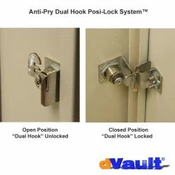 DVault Wall-Mount Delivery Bottom Hold Vault Mailbox, Black -GlideRite Sales Store blacks dvault wall mount mailboxes dvwm0062sh 1 1f 1000