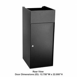 DVault Wall-Mount Delivery Bottom Hold Vault Mailbox, Black -GlideRite Sales Store blacks dvault wall mount mailboxes dvwm0062sh 1 c3 1000