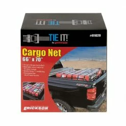 Erickson 66 in. x 70 in. Pick-Up Cargo Net with Four 6 ft. Cam Straps Rope