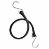 The Perfect Bungee 19 in. Polyurethane Bungee Strap with Galvanized S-Hooks (Overall Length: 24 in.) in Black -GlideRite Sales Store blacks the perfect bungee bungee cords b24bk 64 1000