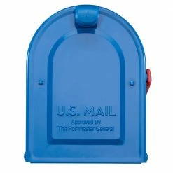 Architectural Mailboxes MB1 Blue, Medium, Steel, Post Mount Mailbox -GlideRite Sales Store blues architectural mailboxes post mount mailboxes 7600be 4f 1000