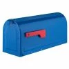 Architectural Mailboxes MB1 Blue, Medium, Steel, Post Mount Mailbox -GlideRite Sales Store blues architectural mailboxes post mount mailboxes 7600be 64 1000