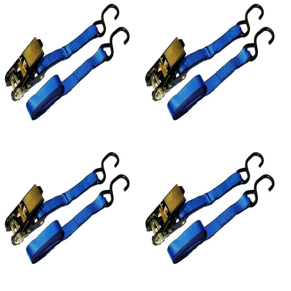 EVEREST 15 ft. x 1 in. 1500 lbs. Ratchet Tie-Down Strap (4-Pack) 3 EVEREST 15 ft. x 1 in. 1500 lbs. Ratchet Tie-Down Strap (4-Pack)