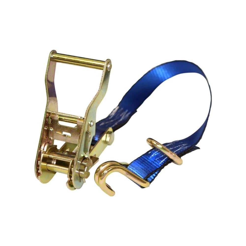 EVEREST 1 in. x 16 ft. Ratchet Tie-Down Strap with 3000 lbs. D-Ring Hook (4-Pack) 5 EVEREST 1 in. x 16 ft. Ratchet Tie-Down Strap with 3000 lbs. D-Ring Hook (4-Pack) - Image 3