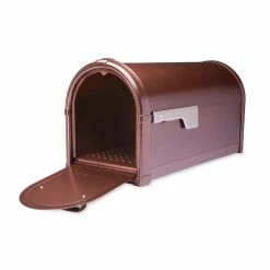 Architectural Mailboxes Hillsborough Copper, Large, Steel, Post Mount Mailbox with Silver Flag 15 Architectural Mailboxes Hillsborough Copper, Large, Steel, Post Mount Mailbox with Silver Flag -GlideRite Sales Store browns tans architectural mailboxes post mount mailboxes 5593c cg 10 1f 1000