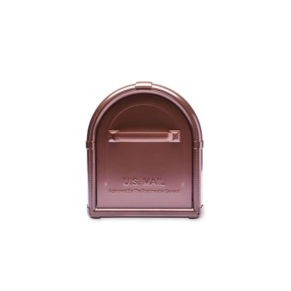 Architectural Mailboxes Hillsborough Copper, Large, Steel, Post Mount Mailbox with Silver Flag 7 Architectural Mailboxes Hillsborough Copper, Large, Steel, Post Mount Mailbox with Silver Flag - Image 5
