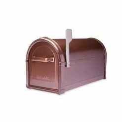 Architectural Mailboxes Hillsborough Copper, Large, Steel, Post Mount Mailbox with Silver Flag 13 Architectural Mailboxes Hillsborough Copper, Large, Steel, Post Mount Mailbox with Silver Flag -GlideRite Sales Store browns tans architectural mailboxes post mount mailboxes 5593c cg 10 c3 1000