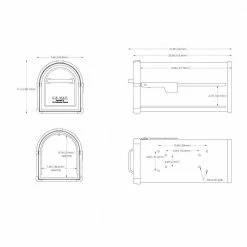 Architectural Mailboxes Hillsborough Copper, Large, Steel, Post Mount Mailbox with Silver Flag 17 Architectural Mailboxes Hillsborough Copper, Large, Steel, Post Mount Mailbox with Silver Flag -GlideRite Sales Store browns tans architectural mailboxes post mount mailboxes 5593c cg 10 d4 1000