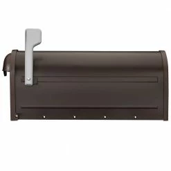 Architectural Mailboxes Winston Rubbed Bronze, Large, Steel, Post Mount Mailbox with Nickel Flag -GlideRite Sales Store browns tans architectural mailboxes post mount mailboxes 8830rz 10 40 1000