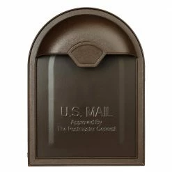 Architectural Mailboxes Winston Rubbed Bronze, Large, Steel, Post Mount Mailbox with Nickel Flag -GlideRite Sales Store browns tans architectural mailboxes post mount mailboxes 8830rz 10 4f 1000
