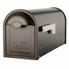 Architectural Mailboxes Winston Rubbed Bronze, Large, Steel, Post Mount Mailbox with Nickel Flag -GlideRite Sales Store browns tans architectural mailboxes post mount mailboxes 8830rz 10 64 1000