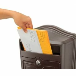 Architectural Mailboxes Maison Rubbed Bronze, Medium, Aluminum, Locking, Wall Mount Mailbox -GlideRite Sales Store browns tans architectural mailboxes wall mount mailboxes 2540rz 10 4f 1000