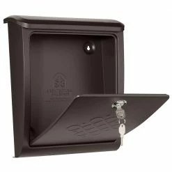 Architectural Mailboxes Bordeaux Rubbed Bronze, Medium, Steel, Locking, Wall Mount Mailbox -GlideRite Sales Store browns tans architectural mailboxes wall mount mailboxes 2697rz 10 77 1000