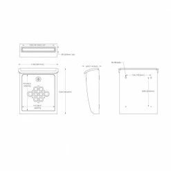 Architectural Mailboxes Bordeaux Rubbed Bronze, Medium, Steel, Locking, Wall Mount Mailbox -GlideRite Sales Store browns tans architectural mailboxes wall mount mailboxes 2697rz 10 d4 1000