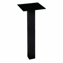 DVault In-Ground Mailbox Post for Parcel Protector Vault in Black