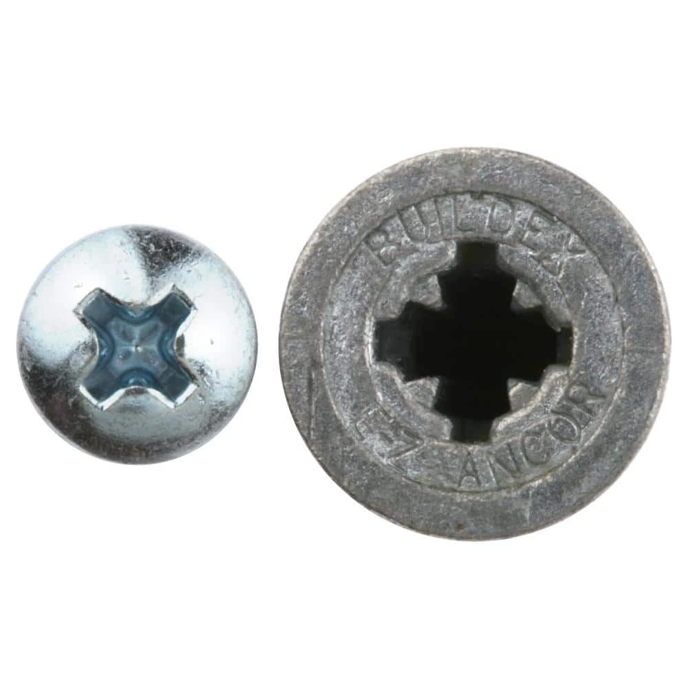 E-Z Ancor Stud Solver #7 x 1-1/4 in. Zinc-Plated Phillips Flat-Head Drywall Anchors (50-Pack) 6 E-Z Ancor Stud Solver #7 x 1-1/4 in. Zinc-Plated Phillips Flat-Head Drywall Anchors (50-Pack) - Image 4