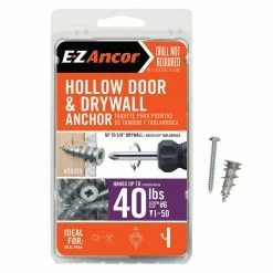 GlideRite Sales Store 3 E-Z Ancor 1 in. Hollow Door and Drywall Anchors (50-Pack)