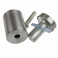 GlideRite 3/4 in. Dia x 1 in. L Stainless Steel Standoffs for Signs (4-Pack) -GlideRite Sales Store gliderite address plaques 2432 bss 4 4f 1000