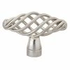 GlideRite 2 in. Dia Long Satin Nickel Oval Birdcage Cabinet Knob (10-Pack) -GlideRite Sales Store gliderite cabinet knobs 3041 sn 10 64 1000