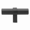 GlideRite 2-1/4 in. Matte Black Euro Style Solid T-Bar Cabinet Drawer Knobs (10-Pack) 2 GlideRite 2-1/4 in. Matte Black Euro Style Solid T-Bar Cabinet Drawer Knobs (10-Pack) -GlideRite Sales Store gliderite cabinet knobs 4002 t mb 10 64 1000