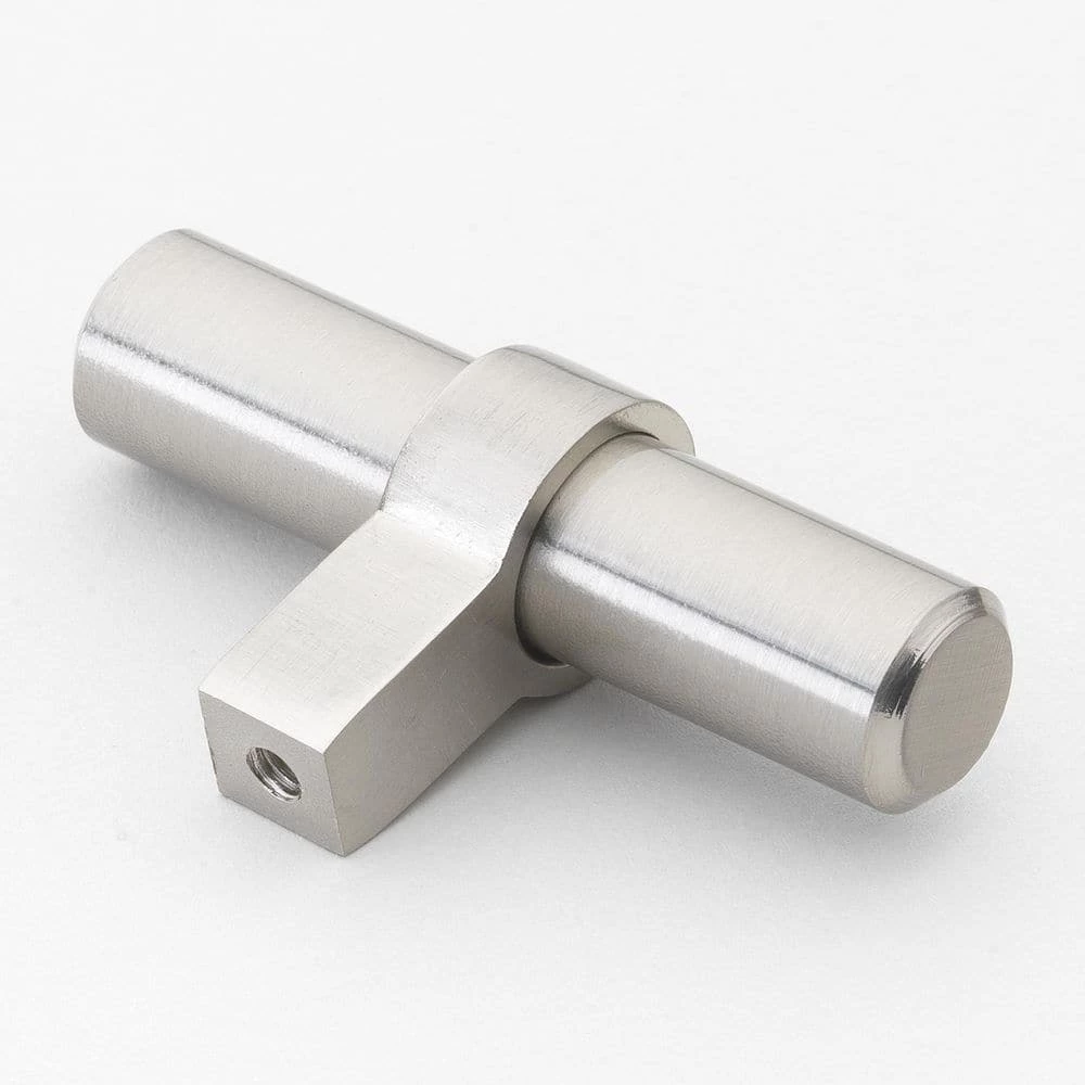 GlideRite 2-1/4 in. Solid Steel Euro Style Stainless Steel Finish T-Bar Cabinet Knobs (10-Pack) 4 GlideRite 2-1/4 in. Solid Steel Euro Style Stainless Steel Finish T-Bar Cabinet Knobs (10-Pack) - Image 2